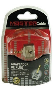 Adaptador Plug 3.5mm A 2 Jack 3.5mm Divisor Audifonos  Mm9