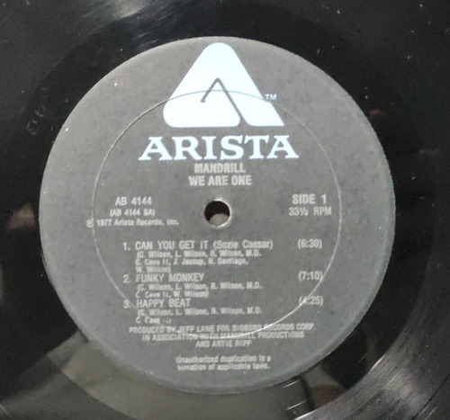 Mandrill We Are One Lp Black Music 70's Con Cancionero (Usado)