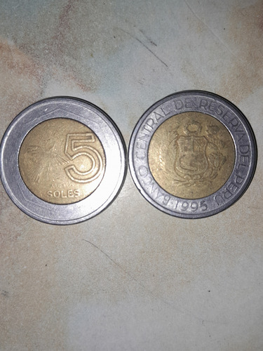 Monedas De 5 Soles Del Año 1995