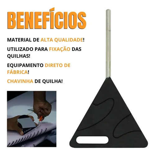 Chave Chavinha Para Fixação De Quilha Preta Fcs Future Surf