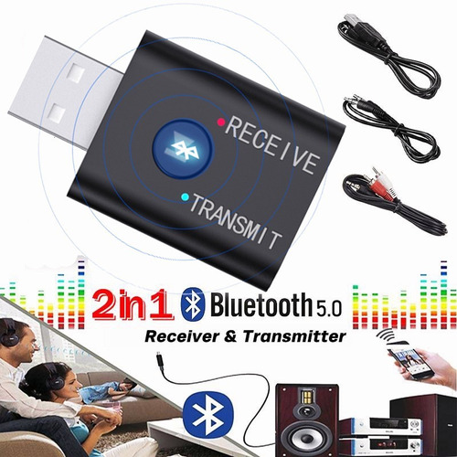 Transmisor Receptor Bluetooth 5.0 Usb/aux Auto Audio Tv