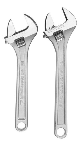 2 Llaves Ajustables Craftsman Perico De Acero, 10 Y 12 PuLG