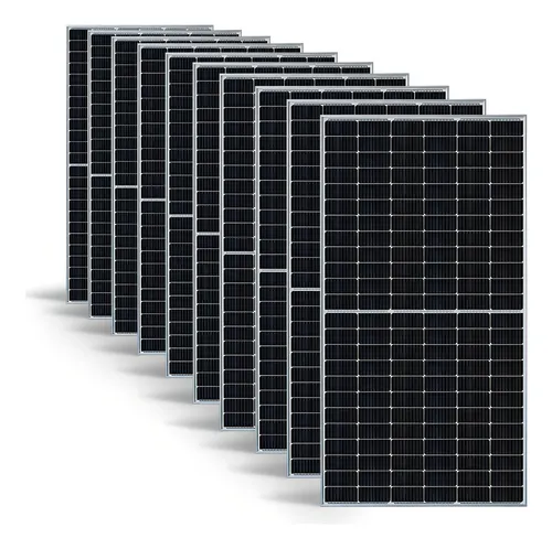 10 Placas Solares Fotovoltaicos 550 Watts Monocristalina Cor Pret...