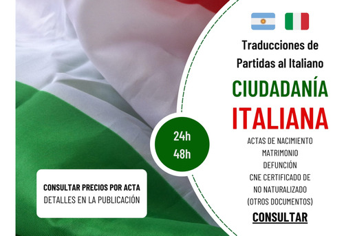 Traducción Partida Defunción Ciudadanía Italiana