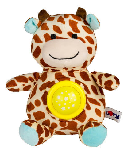 Pelúcia Infantil Girafa Com Luzes E Sons 25cm Baby