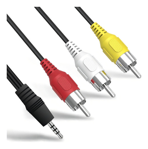 Cabo P2 3.5mm X 3 Rca Av Áudio Vídeo