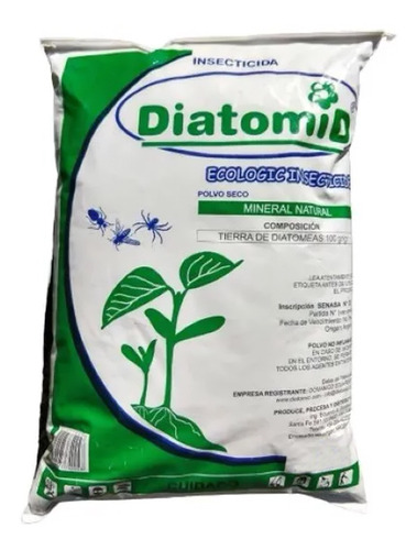 Tierra De Diatomeas Fertilizante En Polvo Diatomid 1 Kg
