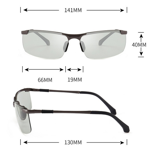 Imagen 4 de 6 de Gafas De Sol Fotocromáticas Polarizadas P/día/noche P/hombre