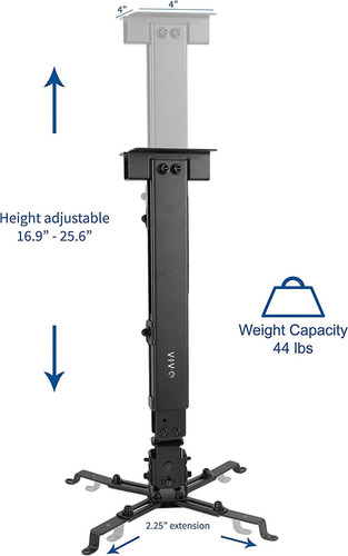 Soporte Para Proyector De Techo O Pared Ajustable Universal