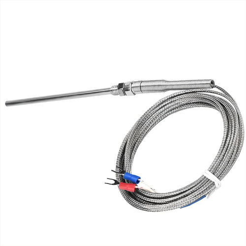 Termocupla K Temperatura Para 400ºc, Sonda 20cm, Cable 3m