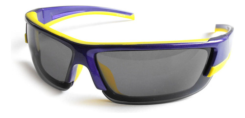 Lentes Deportivos Wallis Armazón Morado/amarillo Micas Humo