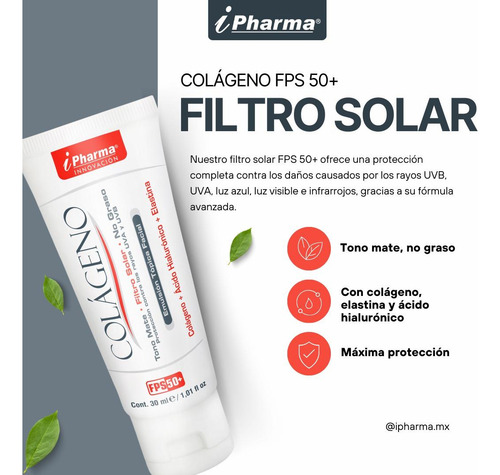 Colageno Fps 50+ Tubo Con 30 Ml I Pharma