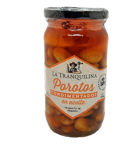 Porotos Condimentados En Aceite 200 Gr Marca La Tranquilina