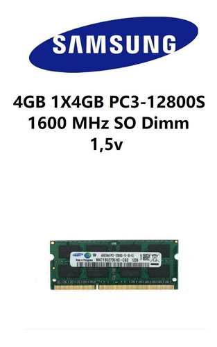 Memória Samsung 8gb 2x4gb Ddr3 1600 Pc3 12800 Pronta Entrega