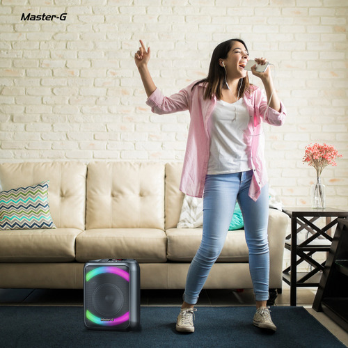 Parlante Karaoke Bluetooth Cypher 6,5 Con Micrófono Master-g