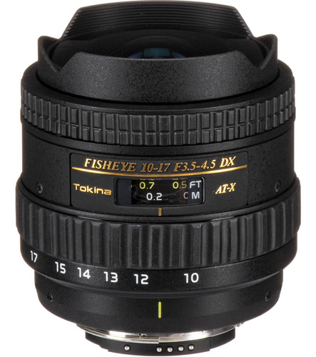 Tokina 10-17mm F/3.5-4.5 At-x 107 Dx Af Fisheye Lente Para N