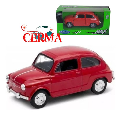 Auto De Colección Seat 600, Escala 1:36 Métalico.