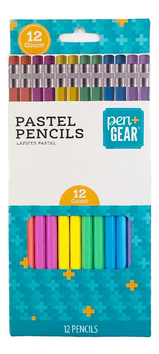 Lapices De Grafito Pen+gear Colores Pasteles 12und