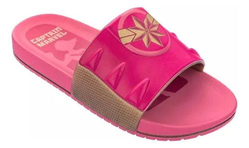 Chinelo Slide Ultimato Capitã Marvel 22511 Rosa Grendene