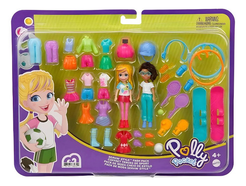 Set Polly Pocket De Moda Deportiva Original Mattel