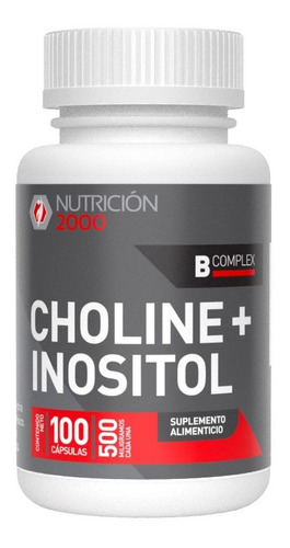 Choline + Inositol 100 Capsulas 250mg Nutricion 2000