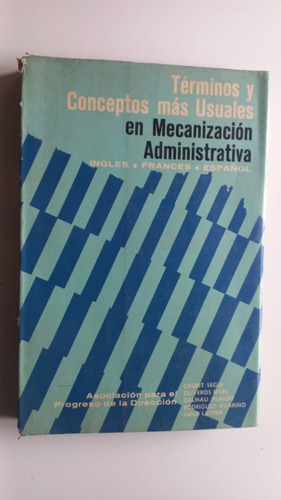 Térm Conceptos Mecanización Administrativa Limusa Wiley 1968