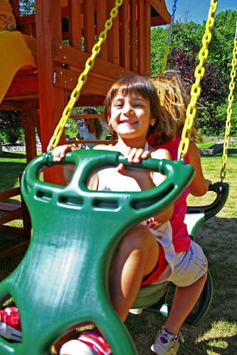 Columpio Eastern Jungle Gym, Plástico Resistente, Espalda Co