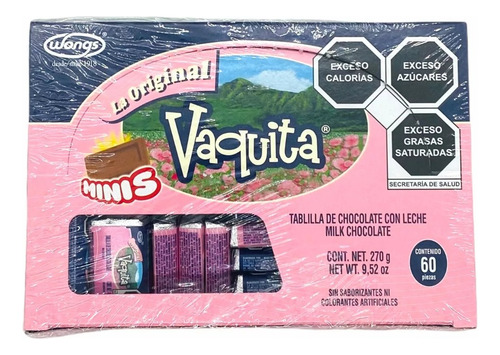 Vaquita Mini Chocolate Con Leche 60 Piezas
