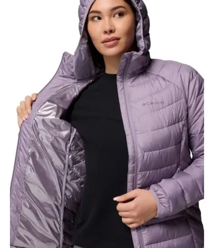 【超希少❗️】極暖columbia ダイヤキルティングジャケット　パープル　L Jaqueta Columbia Feminina Powder Lite Ii Shale Lilás 2089391