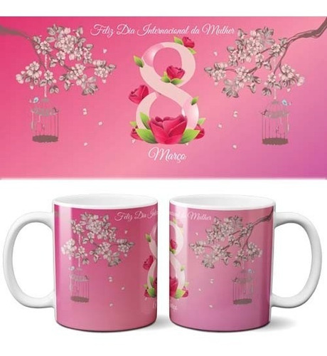 Pacote Artes Canecas Dia Mulher Mulheres Estampas Mockups