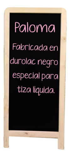 Pizarra Paloma Lavable 50x115 Incluye Logo+envio Gratis