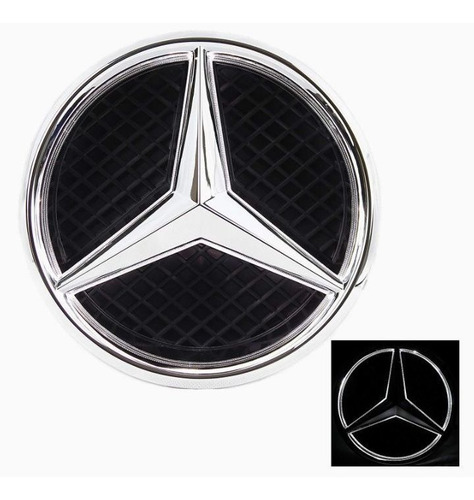 Emblema Led Iluminado Parilla Mercedes Benz A Cla C E Ml 