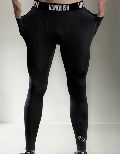 Licra Deportiva Pantalón Pants Con 2 Bolsas Vanquish V Q  Bk
