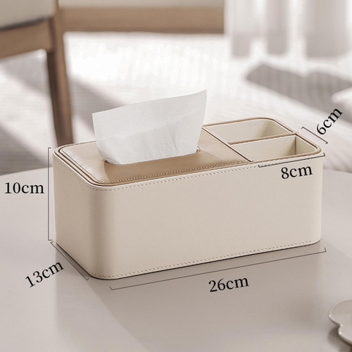 Caja De Almacenamiento De Tejido De Cuero Pu Caja De Medio