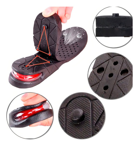 Dos Juegos De Plantilla De Altura Estatura 3-7cm Con Cojín