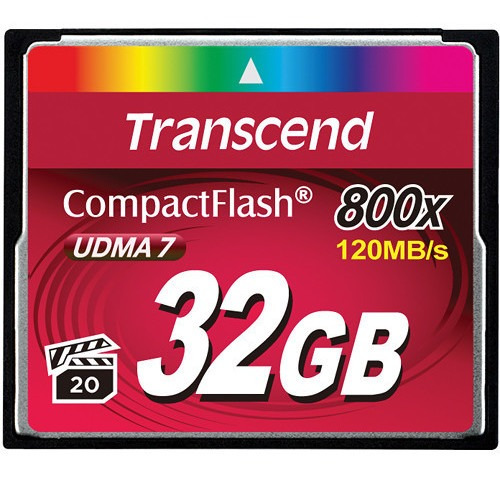 Transcend 32gb 800x Compactflash Memory Card Udma