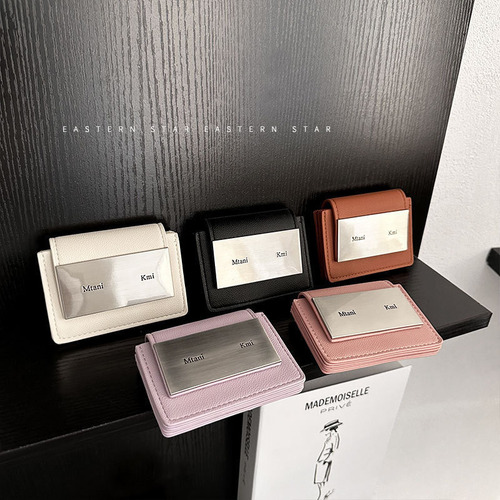 Cartera Con Cremallera De Moda Para Mujer De Gran Capacidad