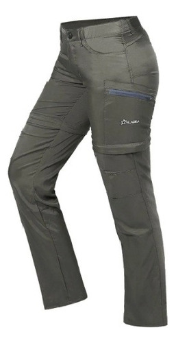 Pantalon Trekking Desmontable Mujer Alaska Secado Rapido Uv 