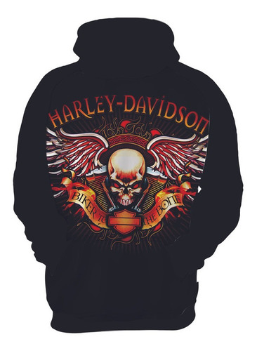 Blusa De Frio Moletom Harley Davidson Moto Motociclista Hd4