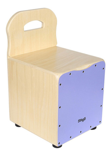 Cajon Flamenco Stagg Cajkidpp Purpura Niños Con Respaldo