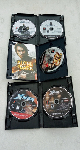 4 Juegazos Sony Playstation 2  X Men 1&2 Hitman 1&2