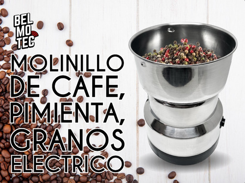 Imagen 2 de 10 de Molinillo De Granos De Café Electrico Especias Semilla Muele