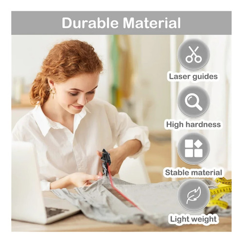 Tijerascon Guía Láser, Corte De Costura De Tela De Diy