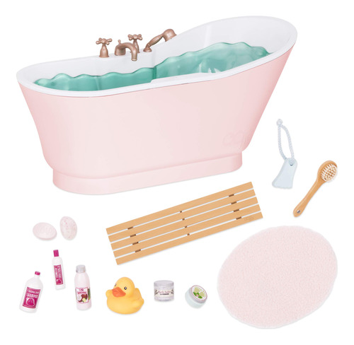 Our Generation By Battat- Bath & Bubbles Deluxe Set Para Mu.