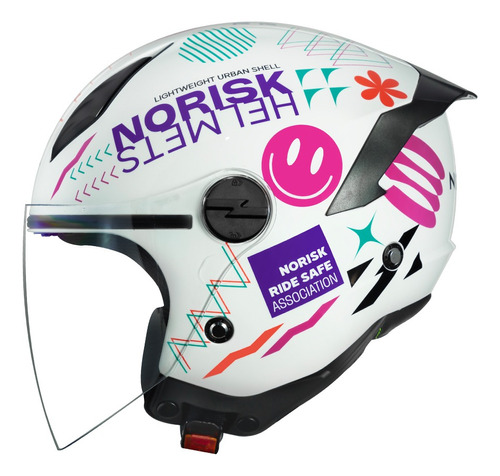 Capacete Aberto Norisk Neo Buddy Rosa