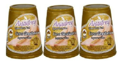 Kit C/ 3 Cera Ouro Anadrey 400g