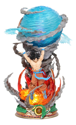 Boneco Goku Genkidama Action Led de 24 cm em Dragon Ball Z