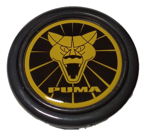 Botão De Buzina Central Volantes Lotse  Logo Puma Amarelo