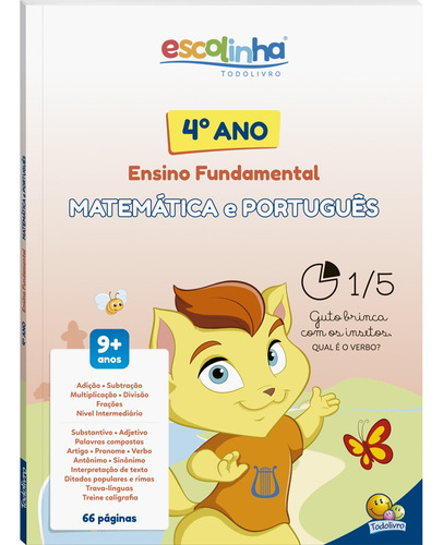 4º Ano - Matemática e Português (Escolinha Todolivro), de Finzetto, Maria Angela. Editora Todolivro Distribuidora Ltda. em português, 2016