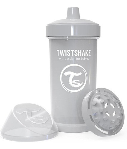 Vaso Twistshake Kid Cup 360ml 12+m, Gris Pastel Color Gris/Pastel